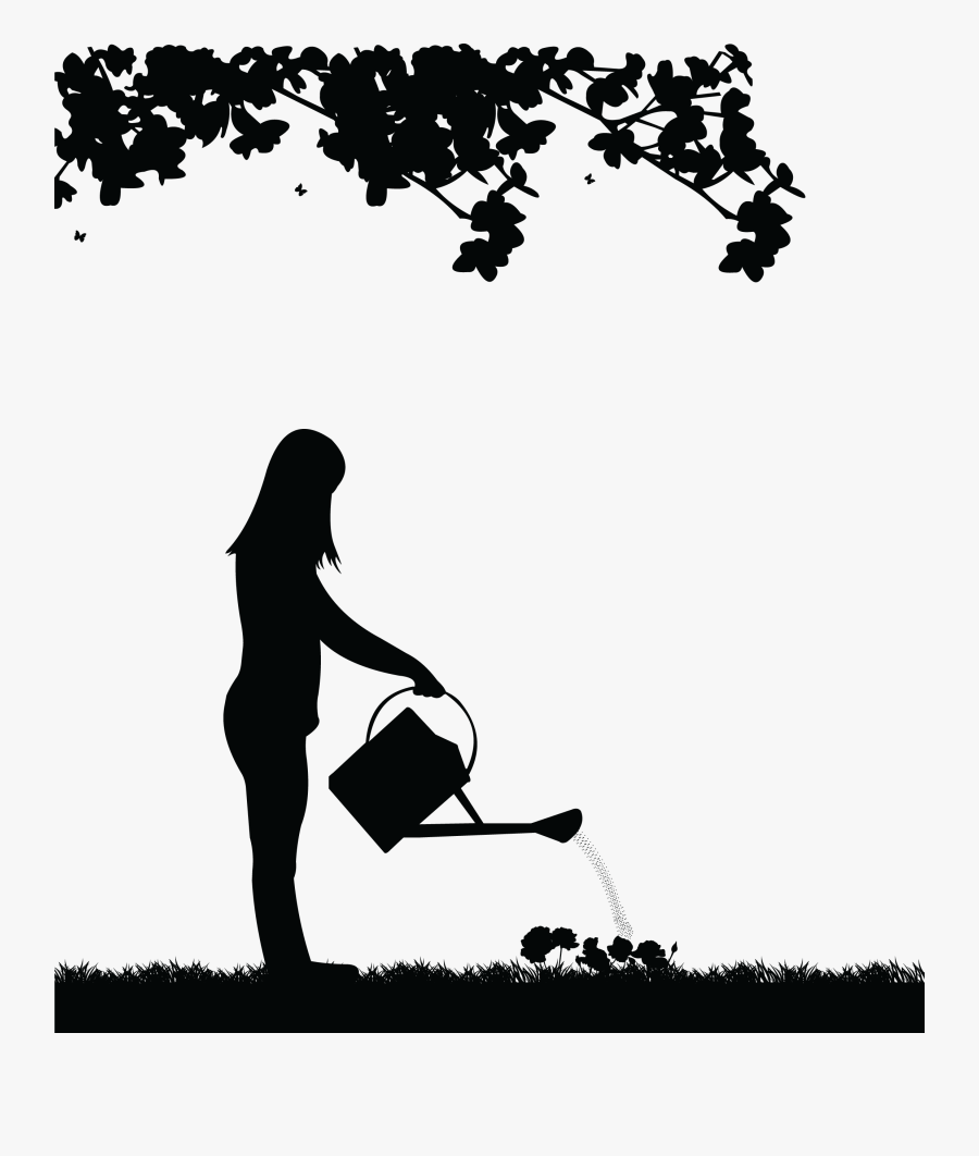 Silueta De Mama E Hija, Transparent Clipart