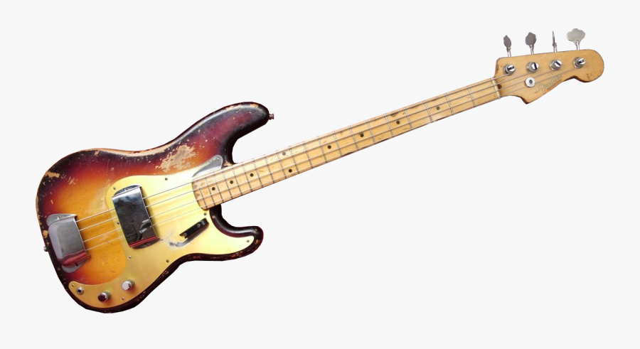 Bass Guitar Clipart - Bass Guitar No Background, Transparent Clipart