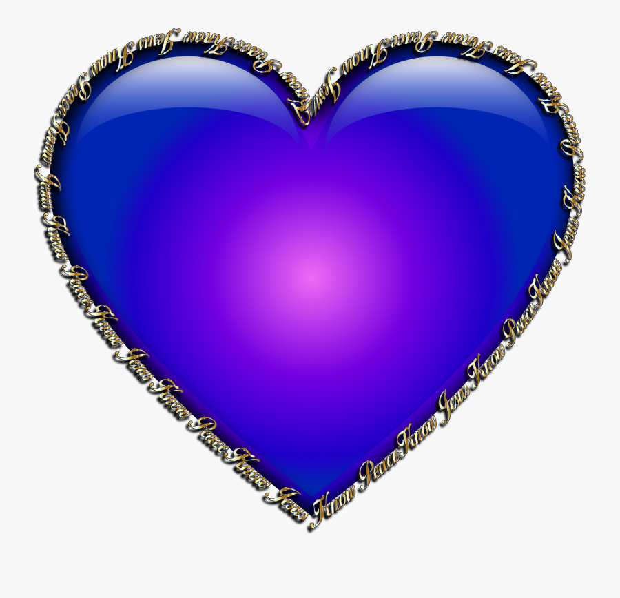 Heart Peace Sign And Crown Clipart - Heart, Transparent Clipart