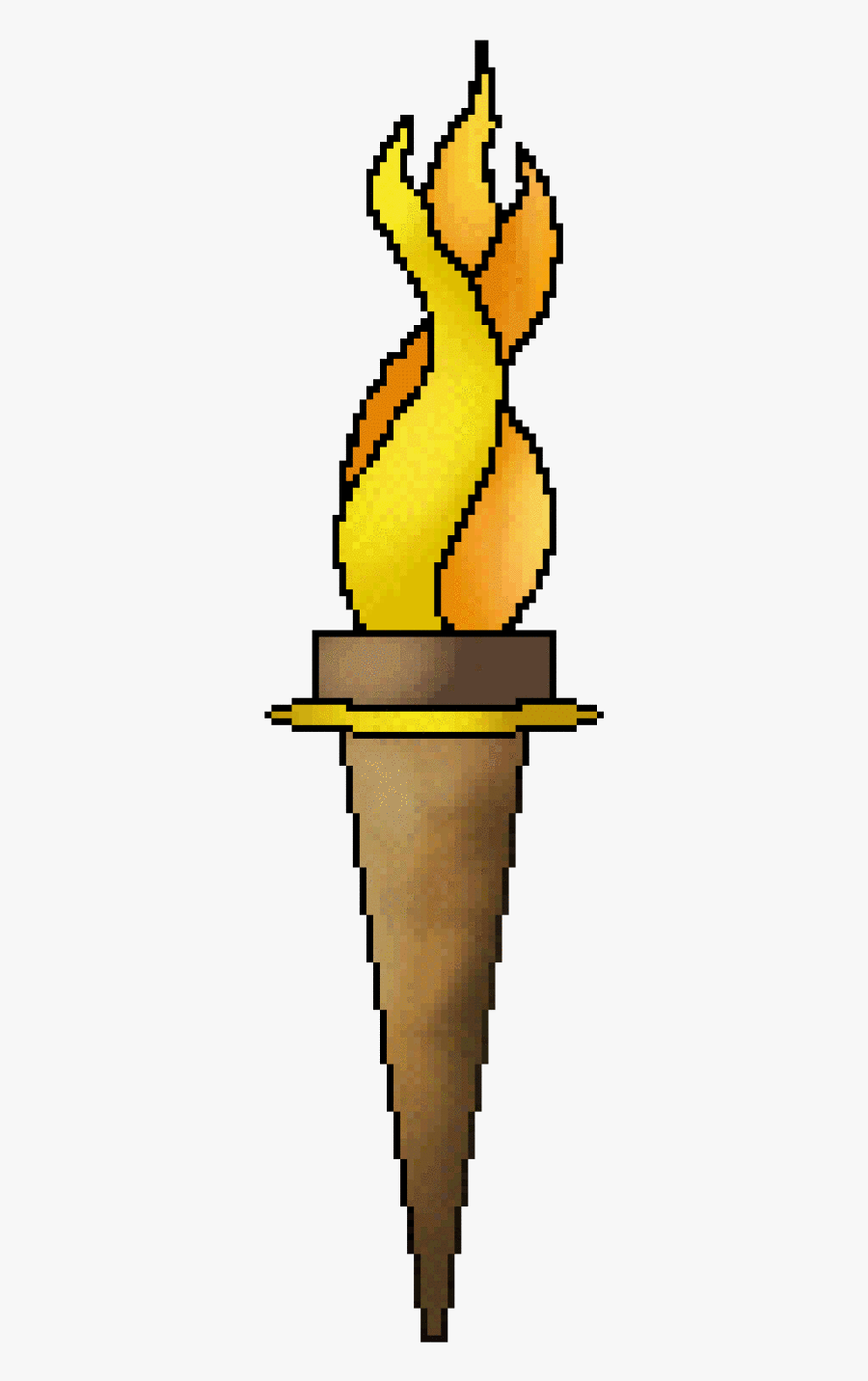 Transparent Condom Clipart - Cartoon Olympic Torch Torch, Transparent Clipart