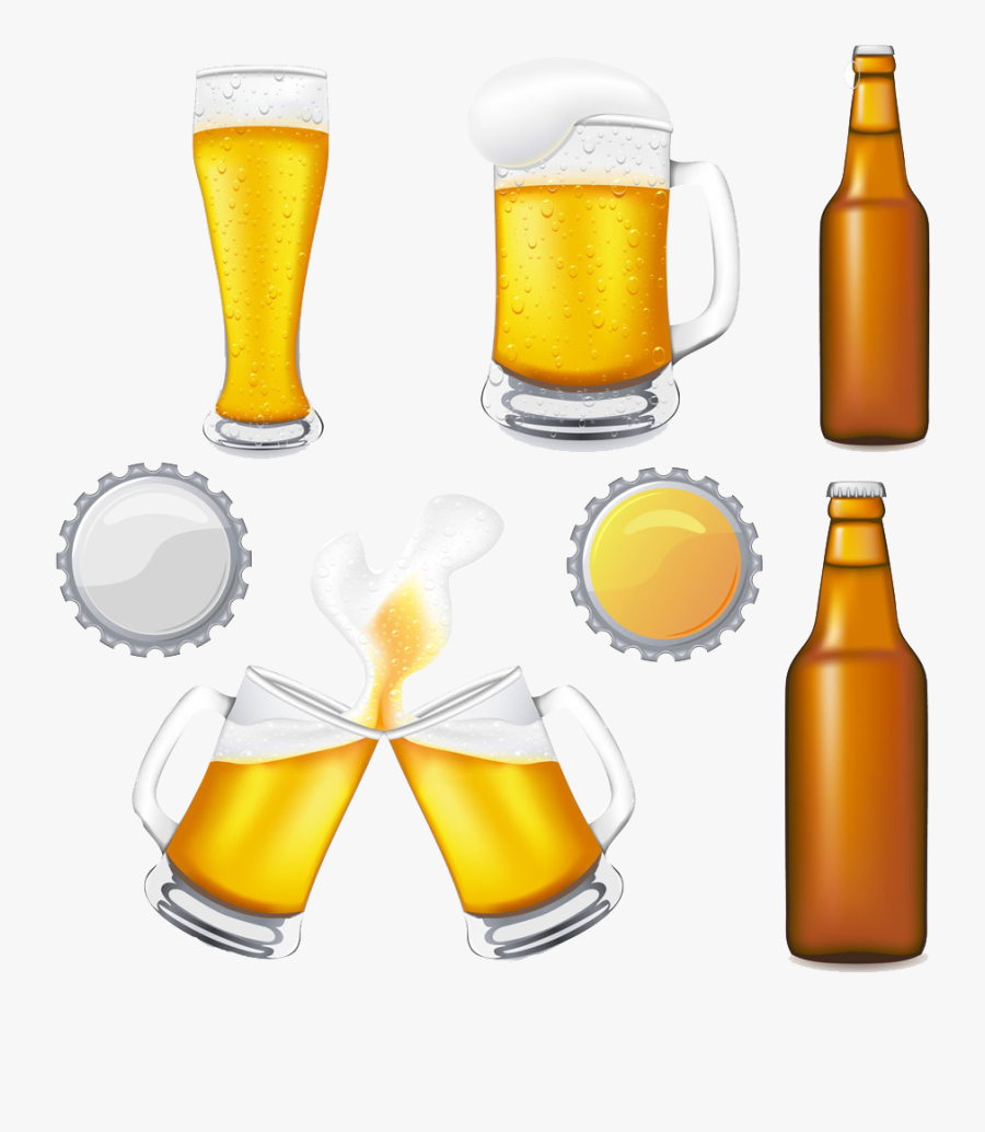 Mug Clipart Beer Bottle - Beer Bottle And Mug Clipart, Transparent Clipart