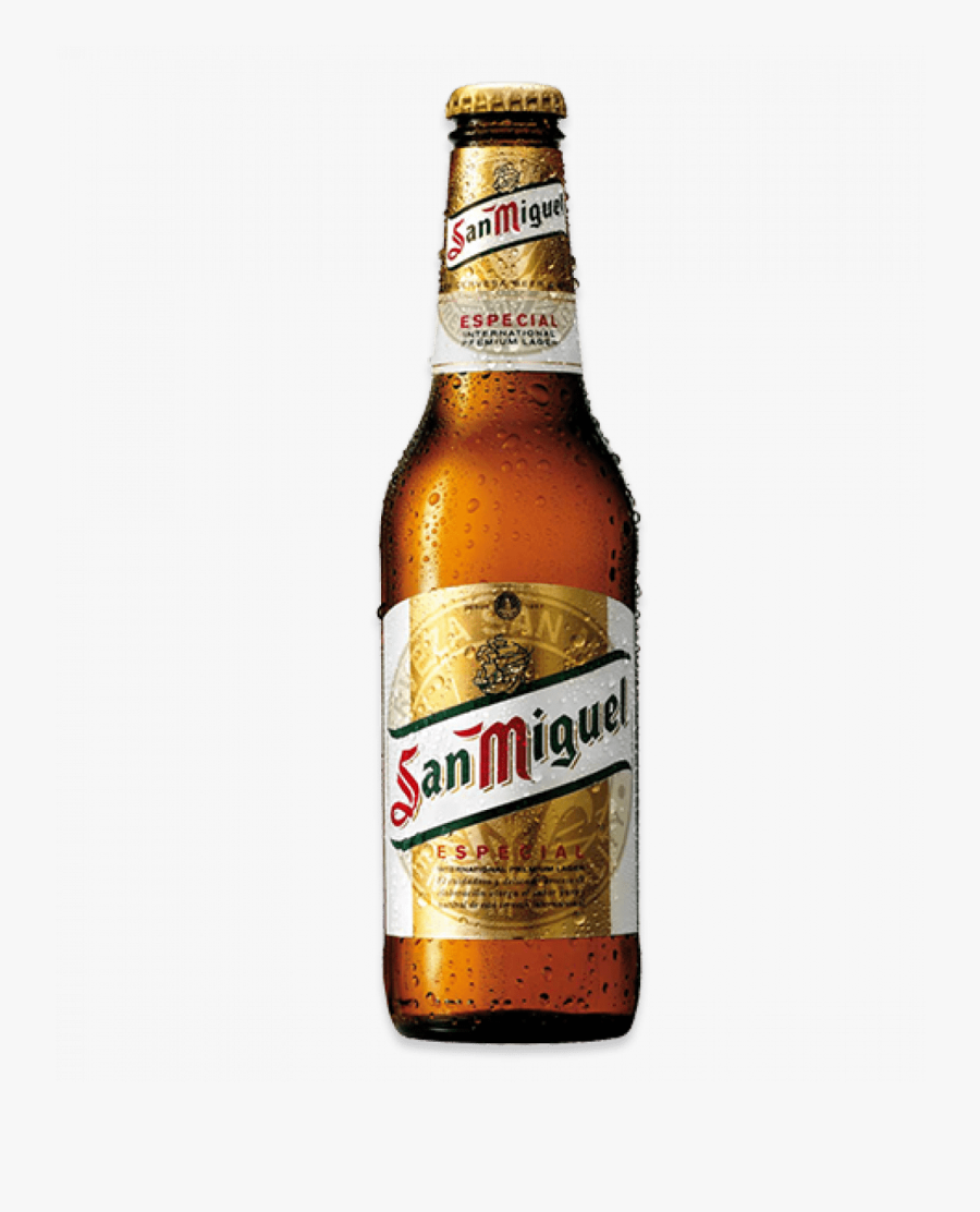 Transparent Beer Bottle Clipart Black And White - San Miguel Beer Uk, Transparent Clipart