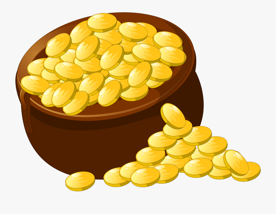 Transparent Pot Of Gold Png Picture Clipart - Gold Clipart Transparent Background, Transparent Clipart