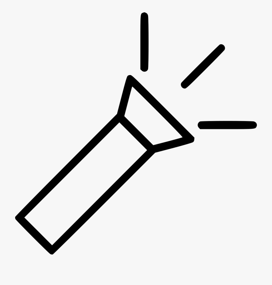 Electric Torch Comments Clipart , Png Download - Transparent Flashlight Icon, Transparent Clipart