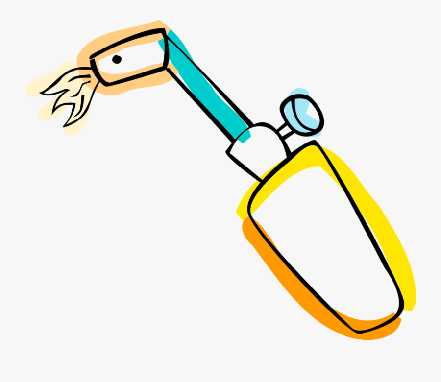 Transparent Blow Torch Clipart - Acetylene Torch Drawing, Transparent Clipart