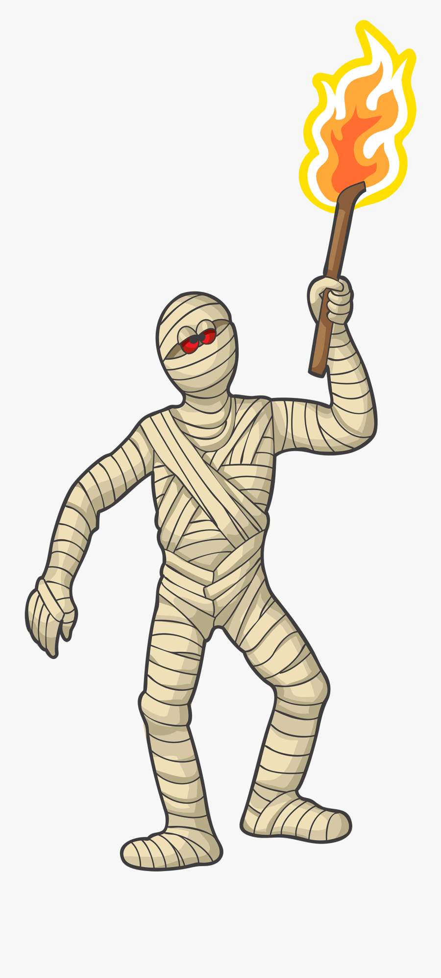 Mummy With Torch - Mummy Png, Transparent Clipart