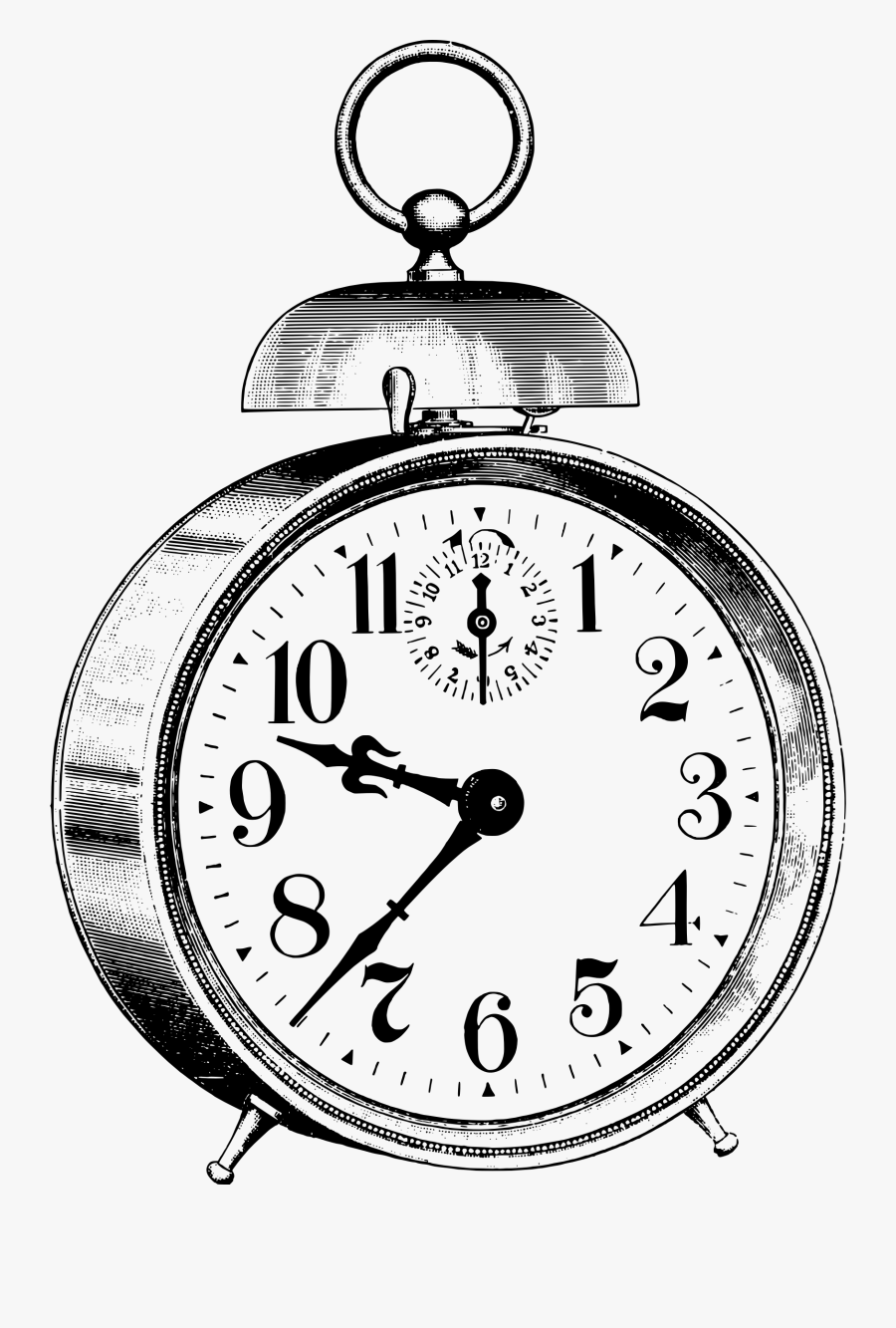 Jpg Library Stock Old Alarm Medium Image Png - Vintage Alarm Clock Drawing, Transparent Clipart