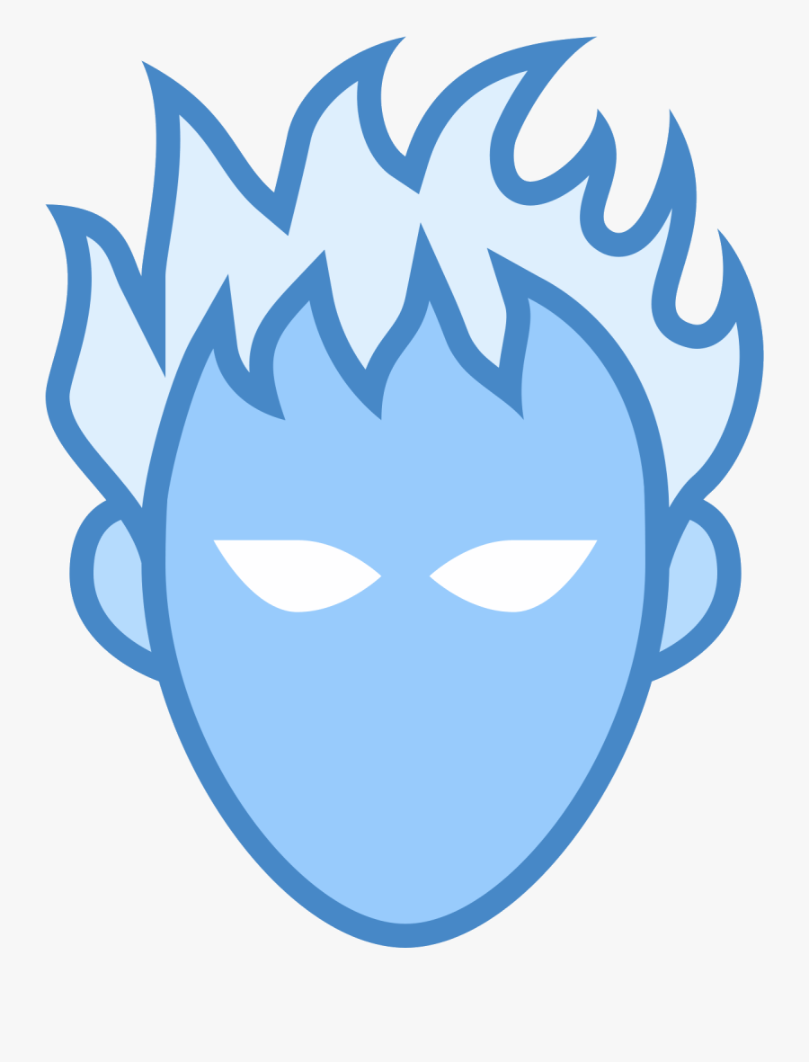 Human Torch Icon, Transparent Clipart