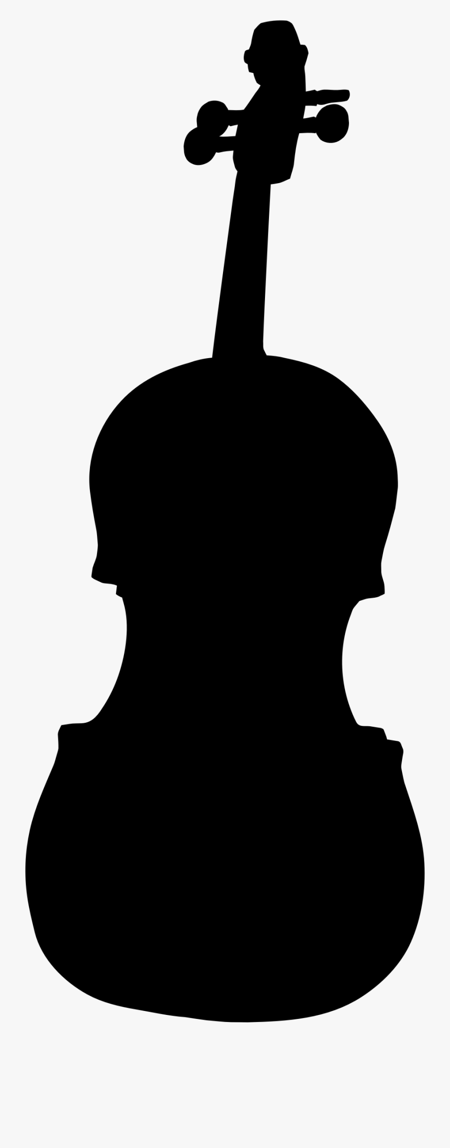 Clip Art Transparent Download Bass Silhouette Clipart - Violin Silhouette Transparent, Transparent Clipart