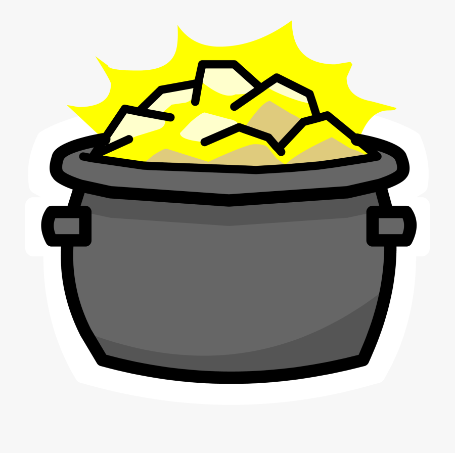 Clip Art O Pin Club Penguin - Pot O Gold Png, Transparent Clipart