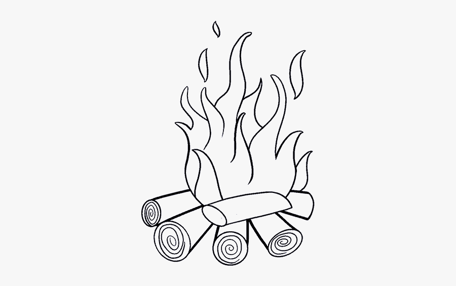Fire Img Mathszone Co - Camp Fire Drawing, Transparent Clipart