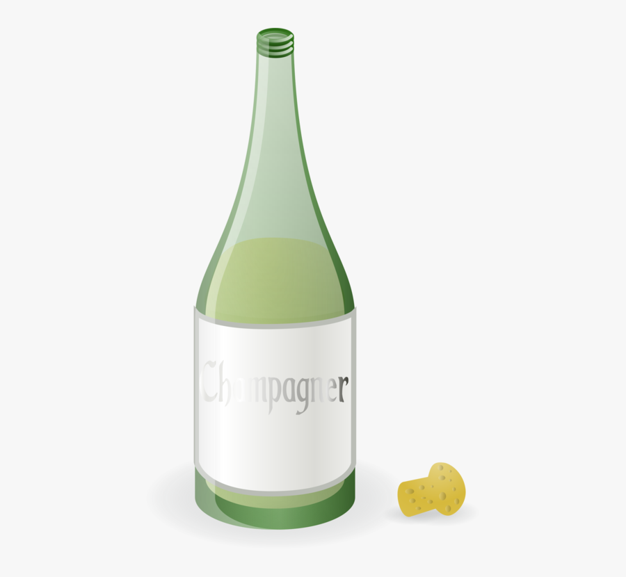 Beer Bottle,liquid,glass Bottle - แชมเปญ ขวด สี เขียว, Transparent Clipart
