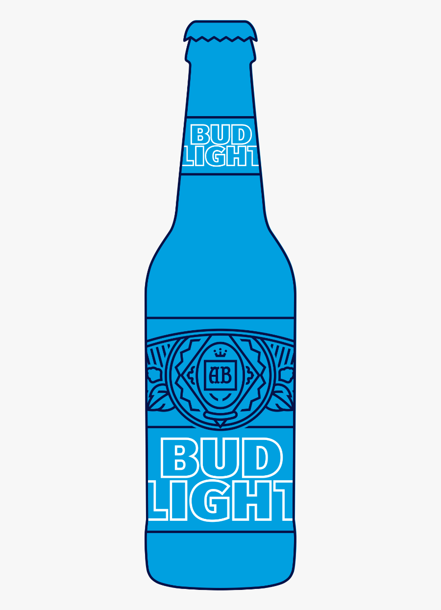 Bud Light Bottle Clipart, Transparent Clipart