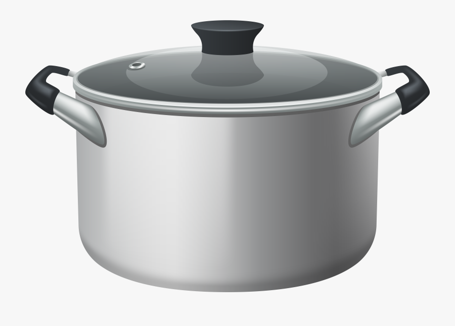 Stainless Steel Stock Pot With Glass Lid Png Clipart - Stock Pot Clipart, Transparent Clipart