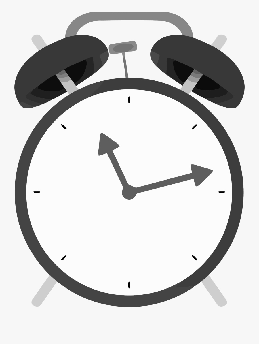 Alarm Clock Dark Gray Color Clipart Png - Alarm Clock Gif Png, Transparent Clipart