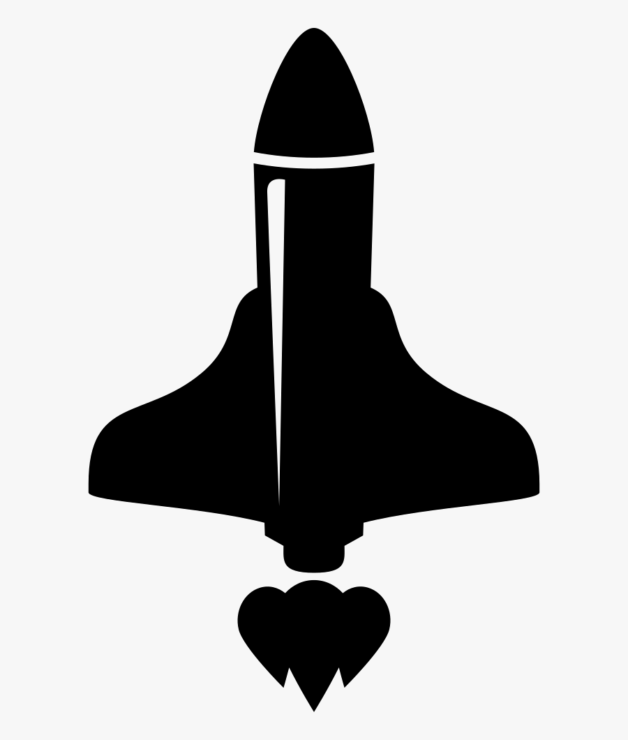 Rocket Ship Png - Black Silhouette Rocket Vector , Free Transparent