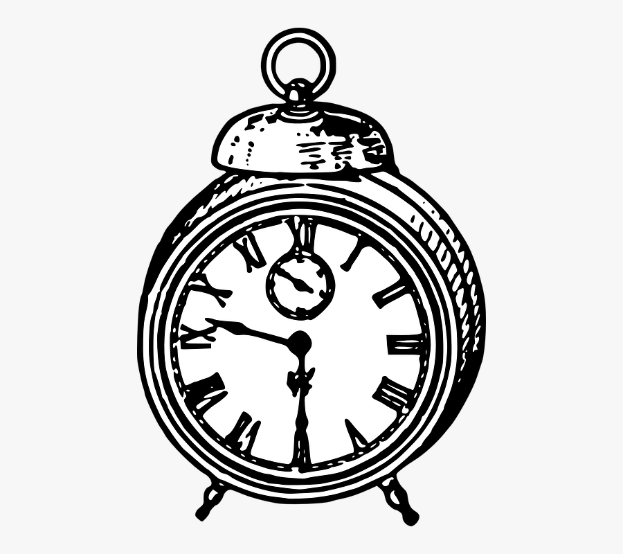 Alarm Clock Clock Vintage - Counterclock, Transparent Clipart