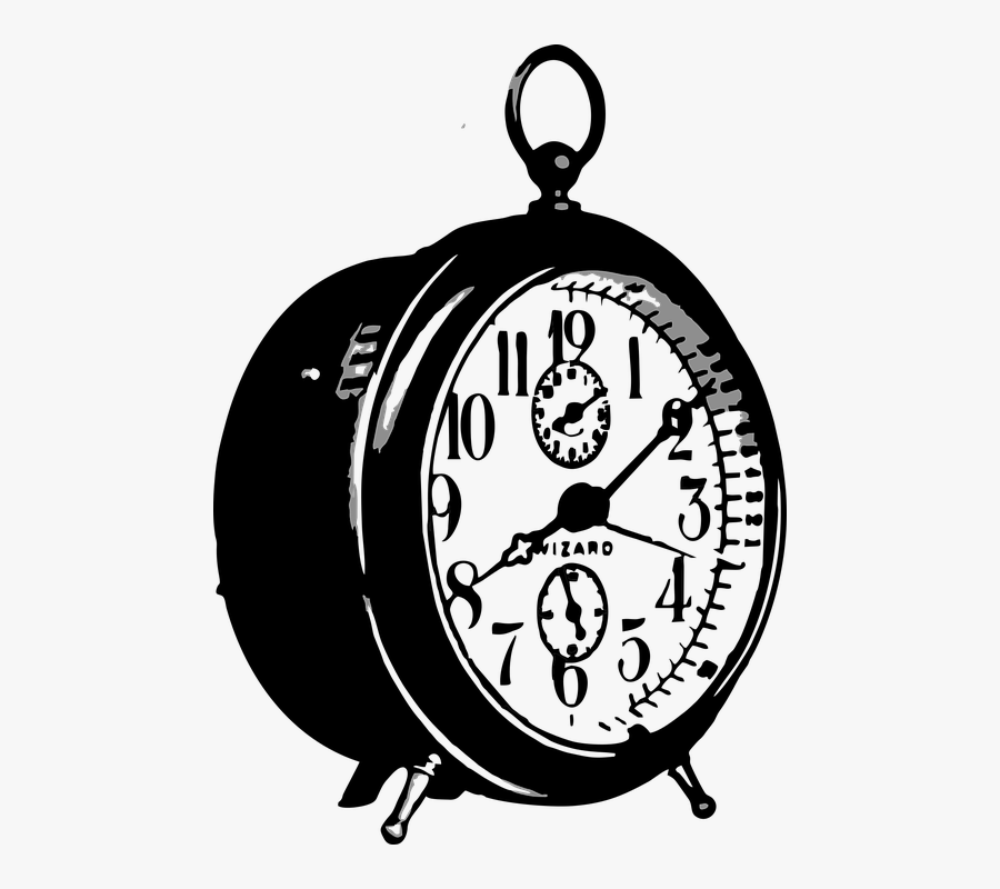 Vintage Clock Illustration Png, Transparent Clipart