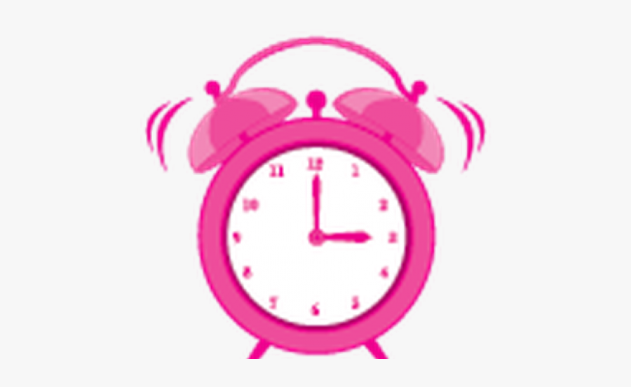 Pink Alarm Clock Clipart, Transparent Clipart