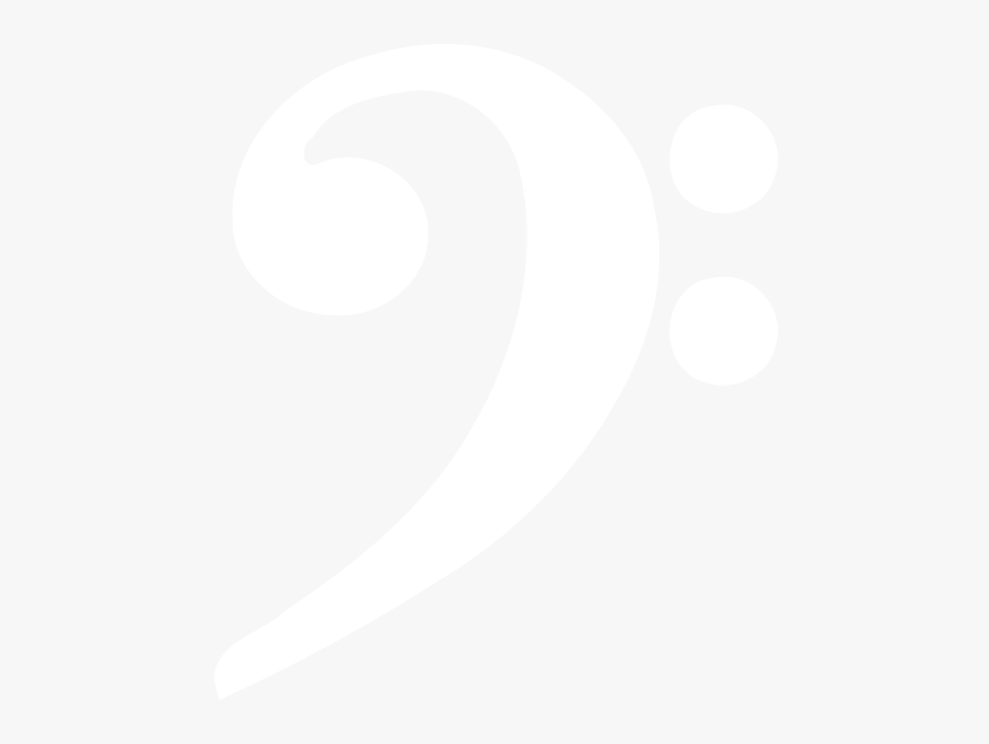 White Bass Clef Png, Transparent Clipart