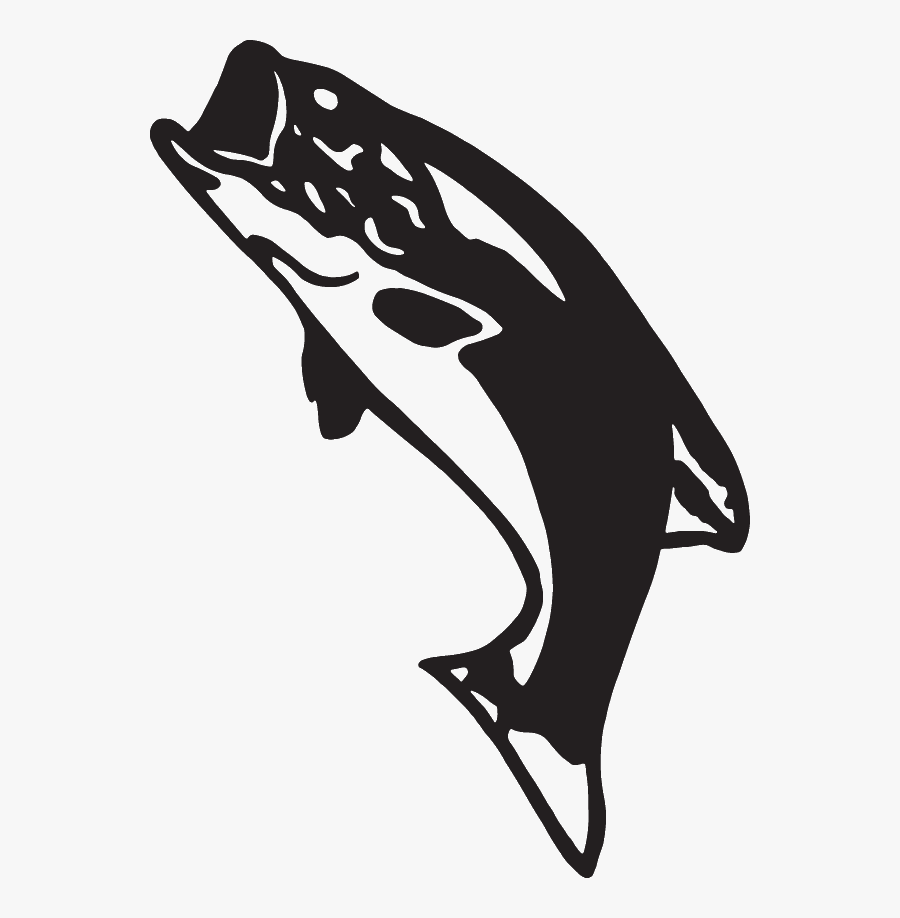 Clip Art Largemouth Bass Silhouette Bass Fishing - Largemouth Bass Silhouette, Transparent Clipart