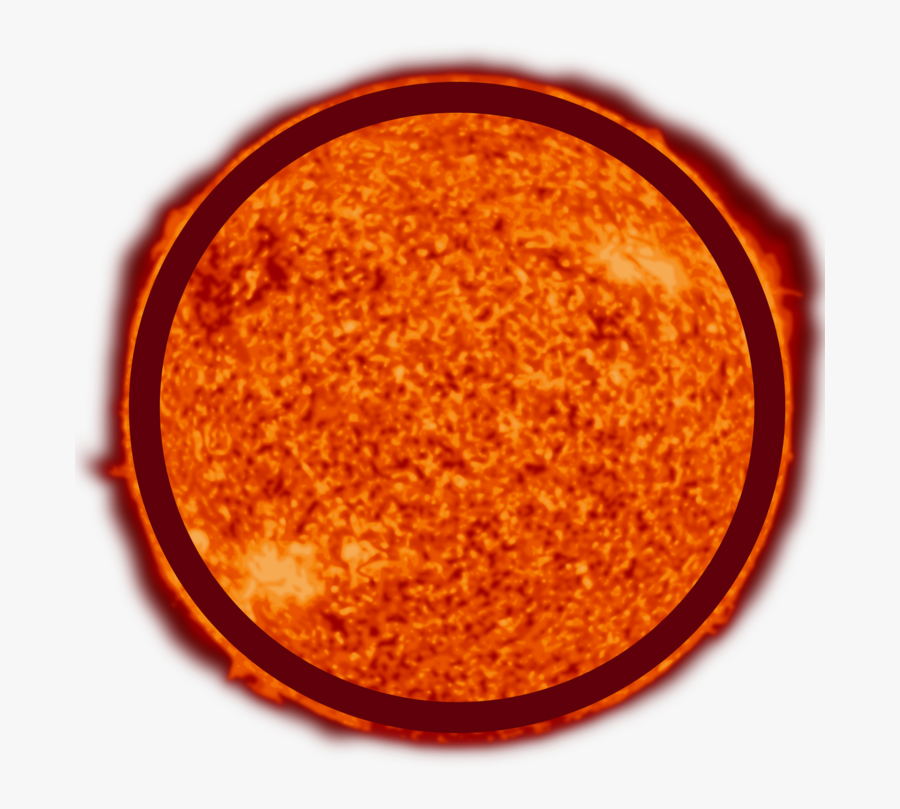 Orange,circle,solar Eclipse - Sun Clipart Png Solar System, Transparent Clipart