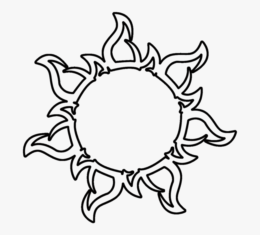 Rapunzel Solar Eclipse Drawing Corona - Corona Of The Sun Drawing, Transparent Clipart