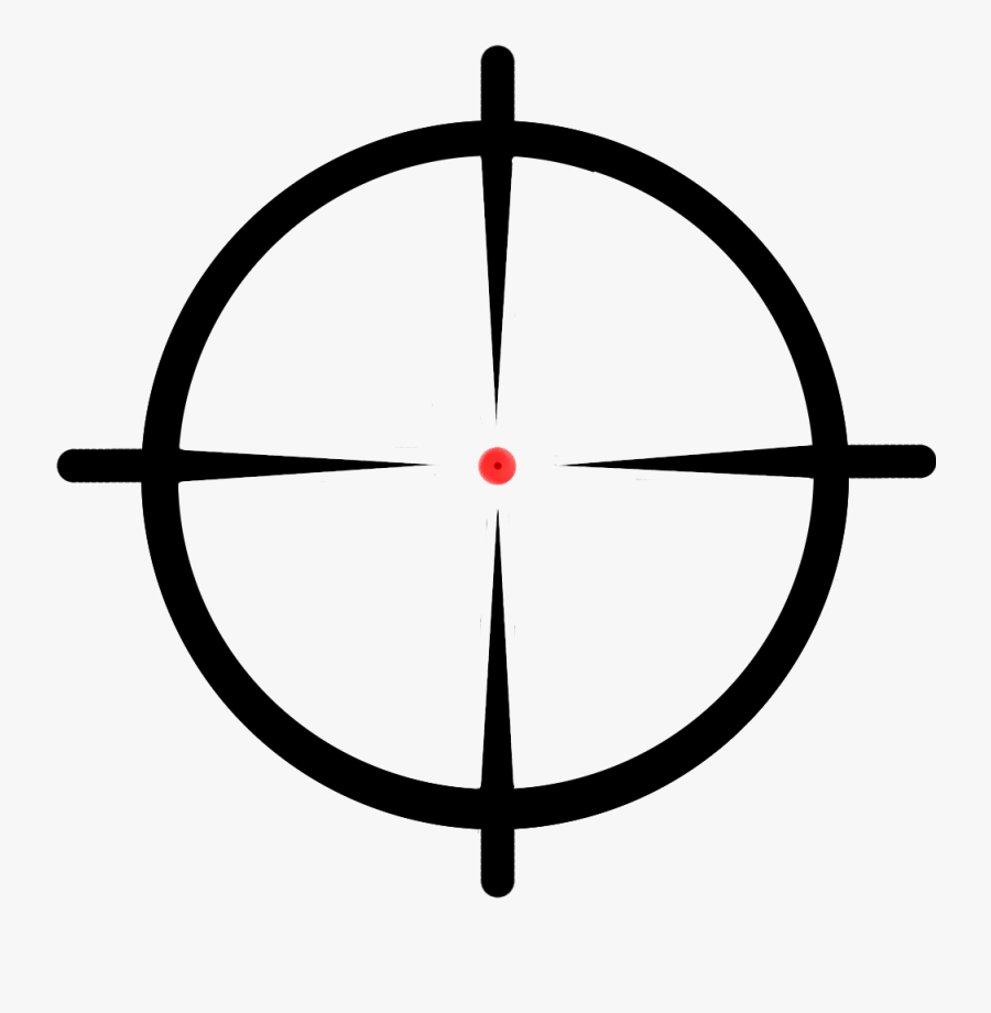 Crosshair Logo, Transparent Clipart