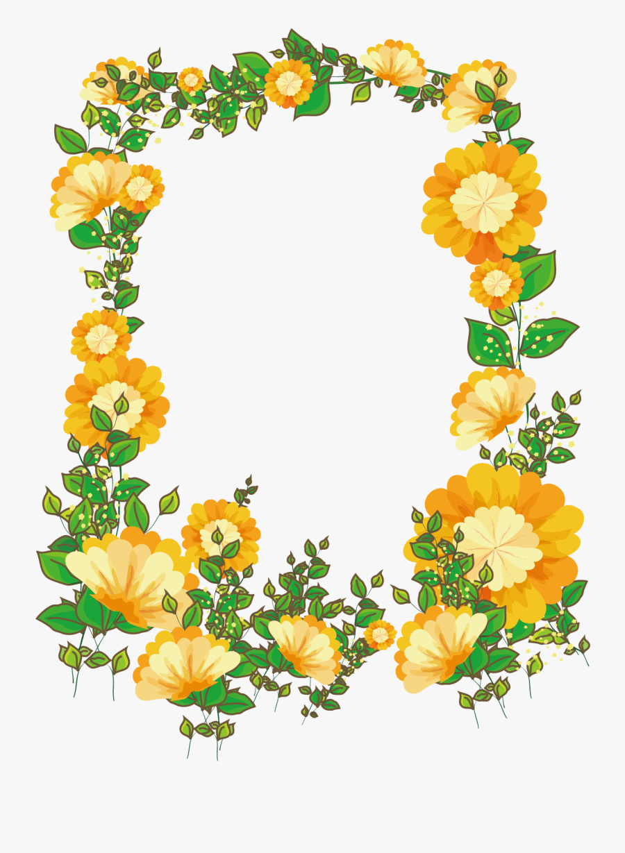 Picture Frames, Photography - Flower Border Design Hd, Transparent Clipart