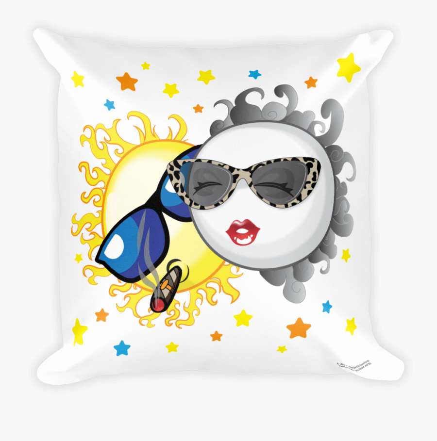 Solar Eclipse Throw Pillow - Cushion, Transparent Clipart