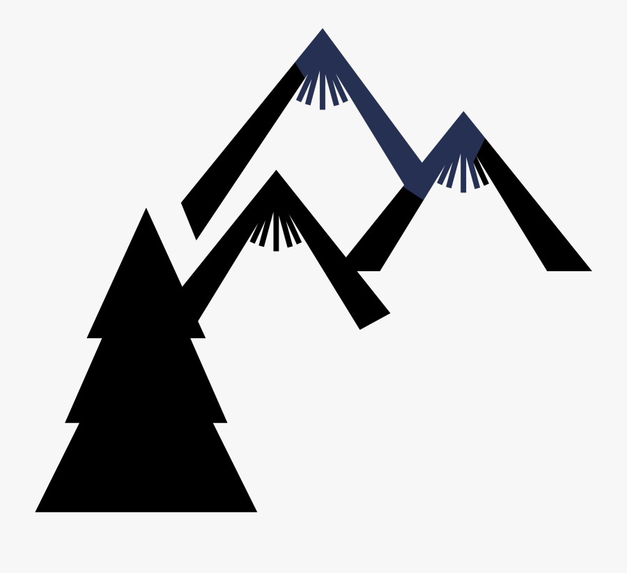 Mountains And Tree Picture Transparent Library - Clip Art, Transparent Clipart