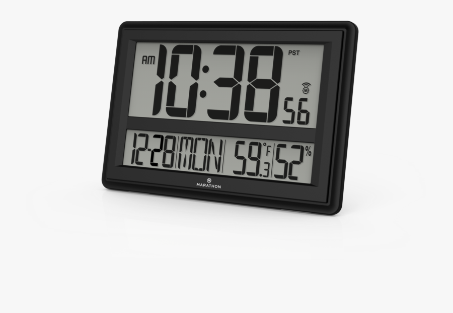Atomic Alarm Clock - Marathon Clocks, Transparent Clipart