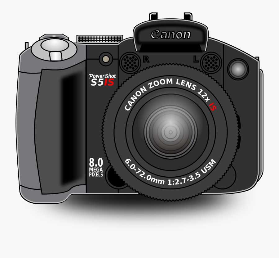 Photography Clipart Canon Camera - Canon Powershot, Transparent Clipart
