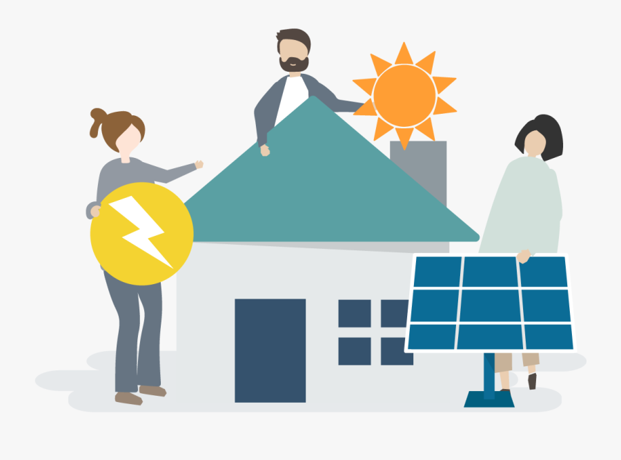 Solar Energy Clipart - Environment People Icon, Transparent Clipart