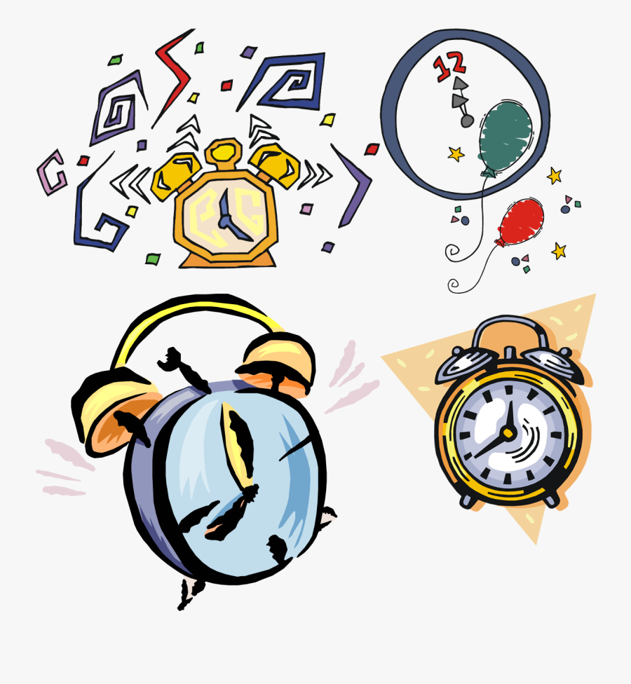 Alarm Clocks Drawing Clip Art - Часы Рисунок Пнг, Transparent Clipart