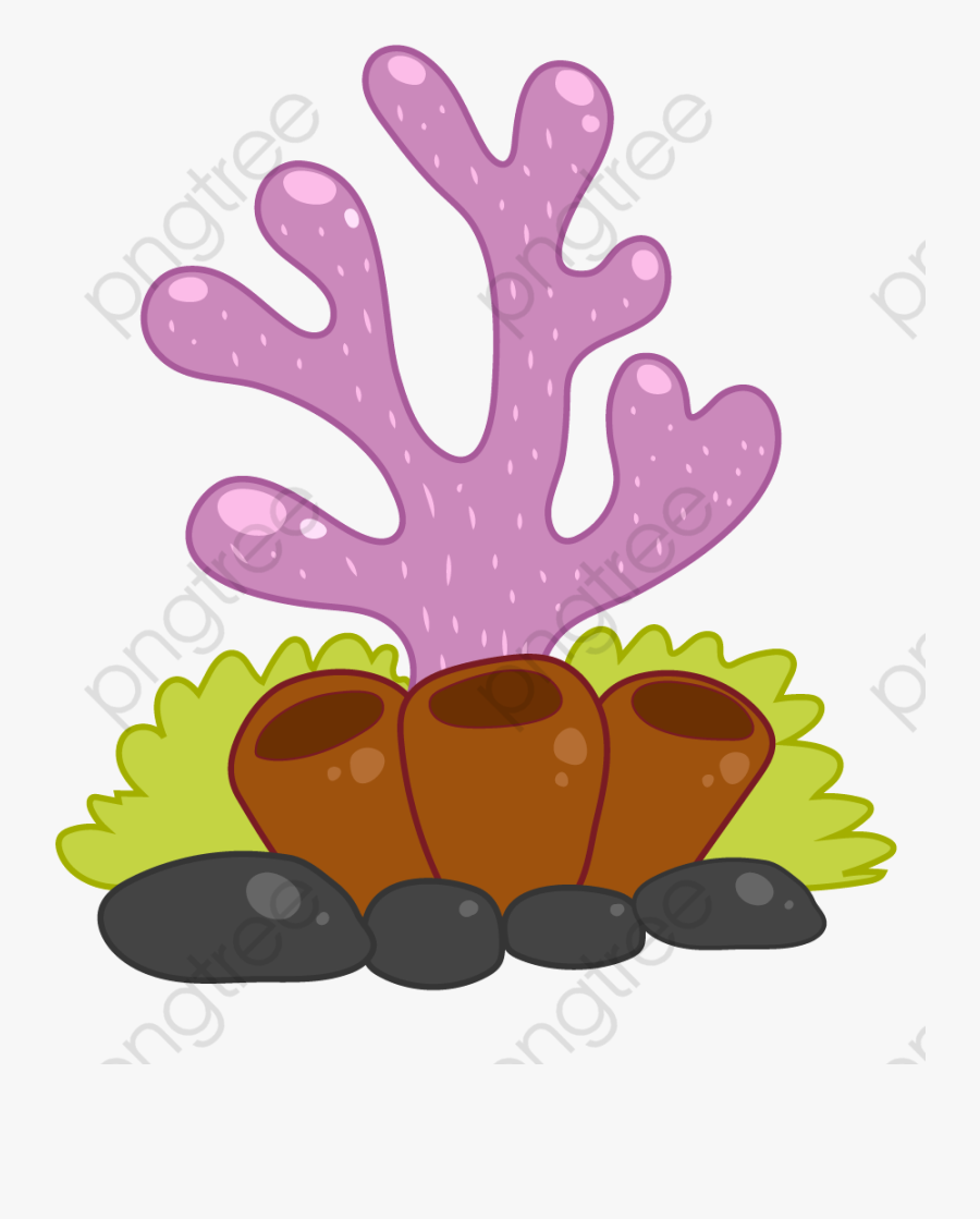 Submarine Material Cartoon Commercial - ก้อน หิน ใน ทะเล การ์ตูน, Transparent Clipart