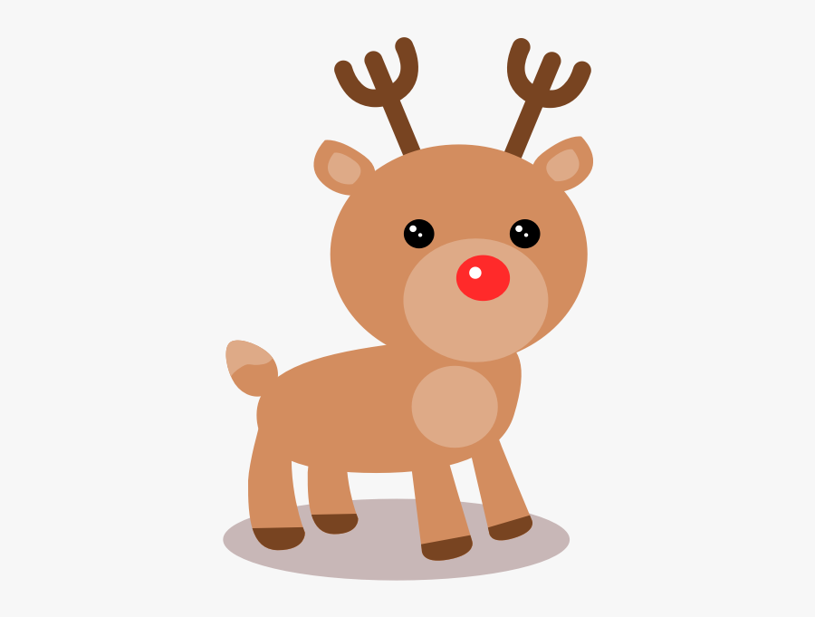 Carnivoran,deer,tail - Santa's Reindeer Clip Art, Transparent Clipart