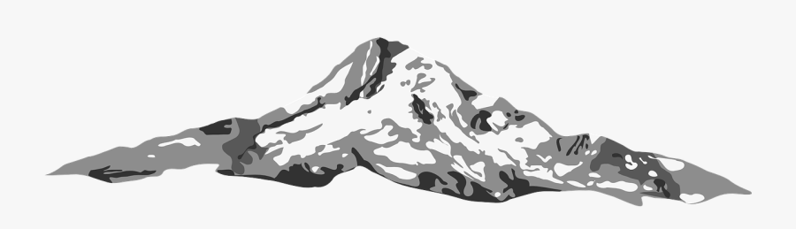Mountain Landform Sketch Free Picture - Mt Hood Clip Art, Transparent Clipart