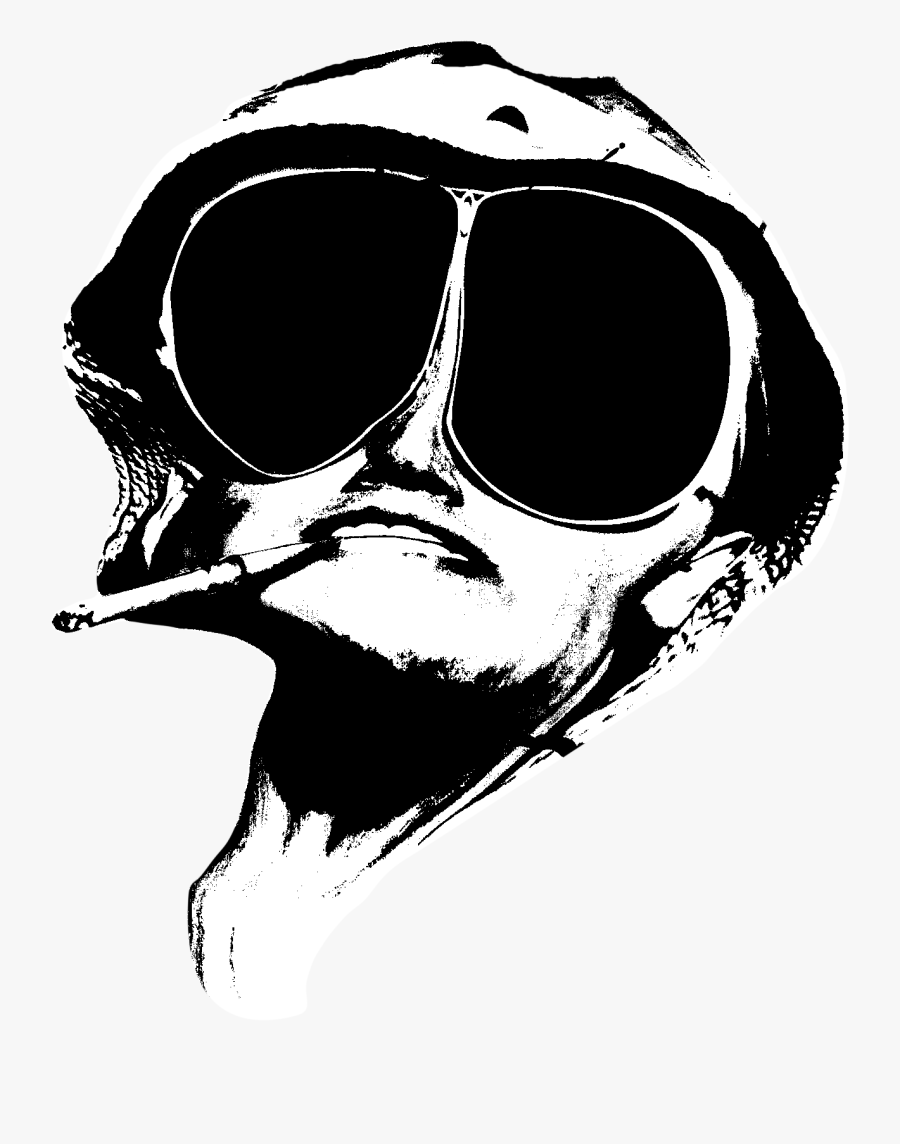 And Duke Stencil Street Raoul Fear, Photography Clipart - Fear And Loathing In Las Vegas Png, Transparent Clipart