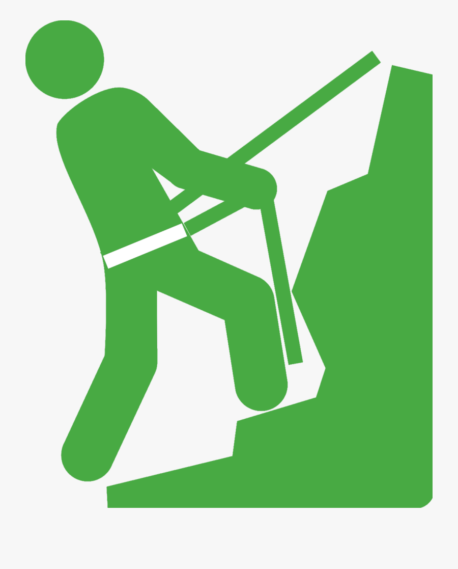 Transparent Outdoors Clipart - Rock Climbing Clip Art, Transparent Clipart