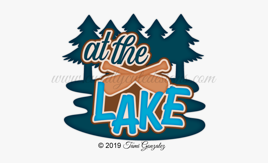 At The Lake Title - Poster, Transparent Clipart