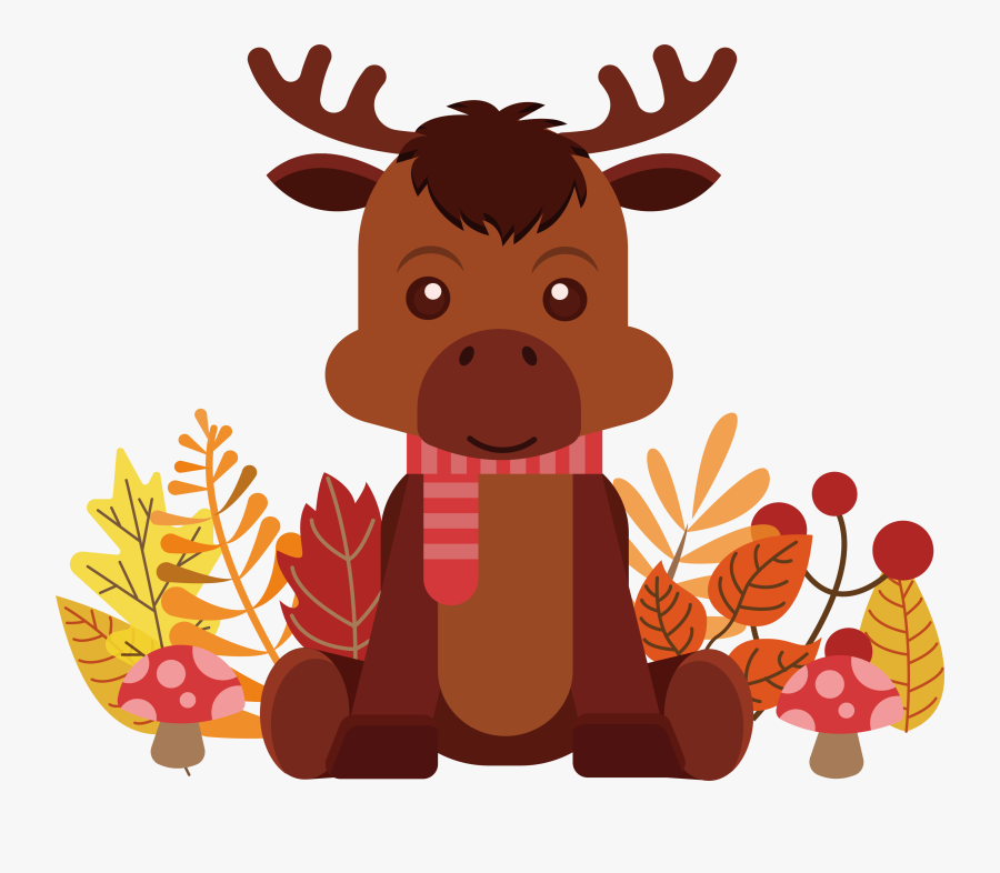 Clip Art Clip Art Sitting On - Reindeer, Transparent Clipart