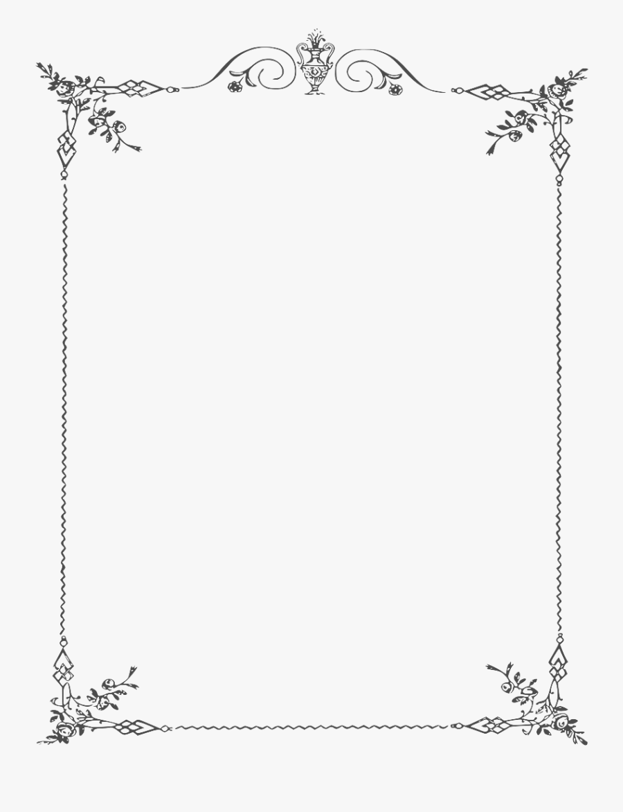 Frames Clipart Png Image - Beautiful Border Design Of A Chart, Transparent Clipart