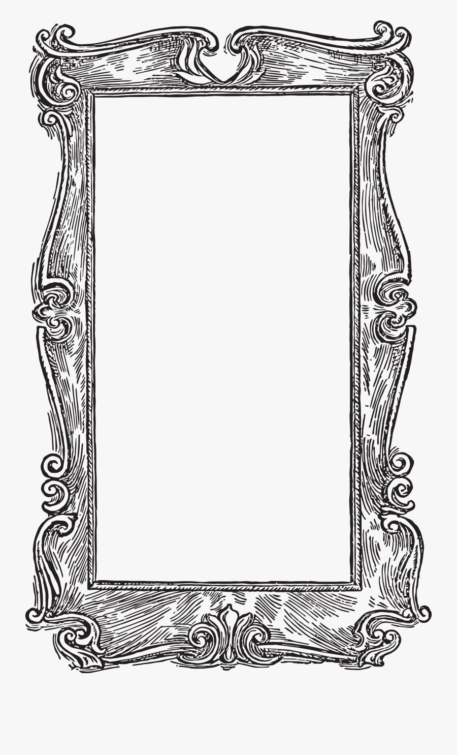 Free Frames Clipart The Cliparts - Antique Photo Frame Vector, Transparent Clipart