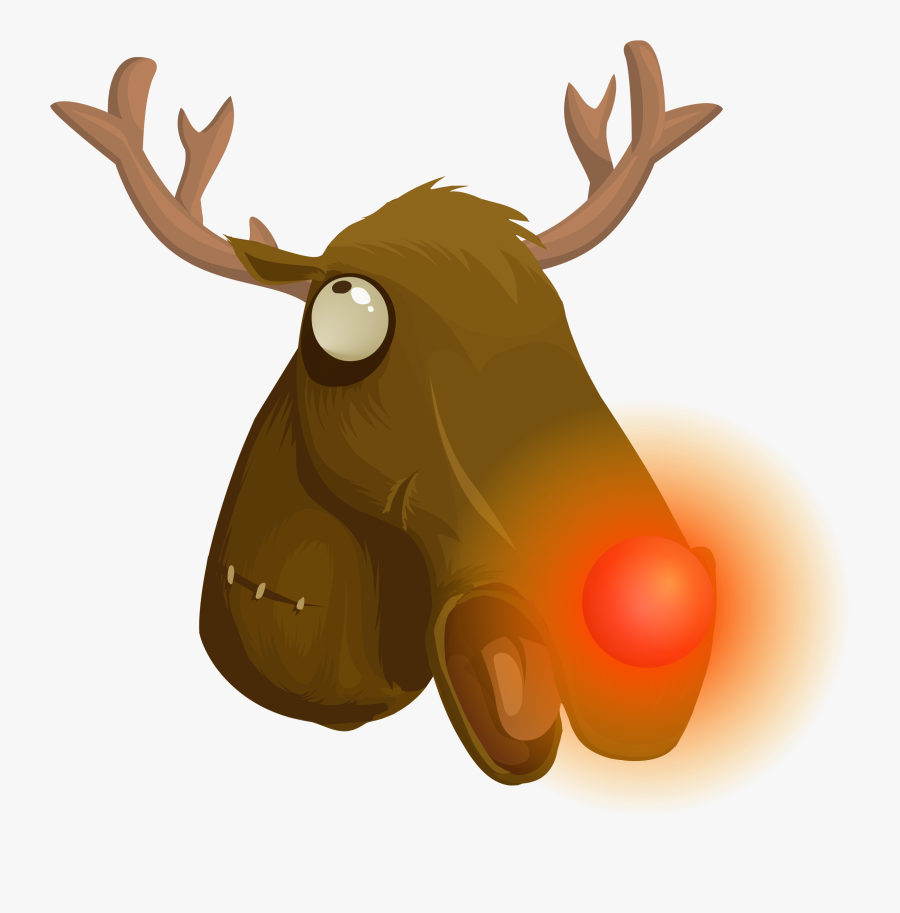 Reindeer Line Art Cartoon Moose - Rudolf Png, Transparent Clipart