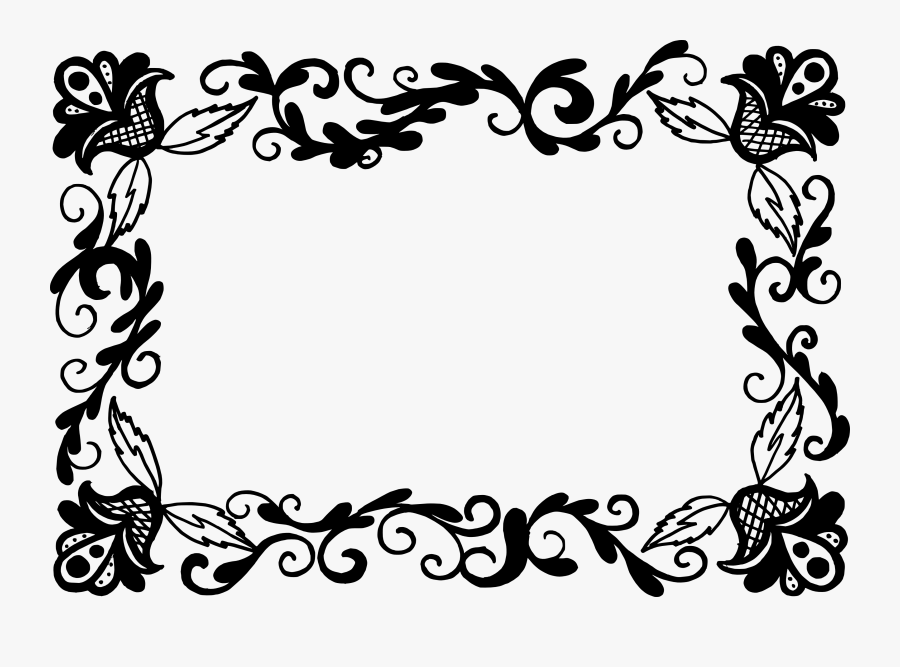 Picture Frames Flower Floral - Picture Frame, Transparent Clipart