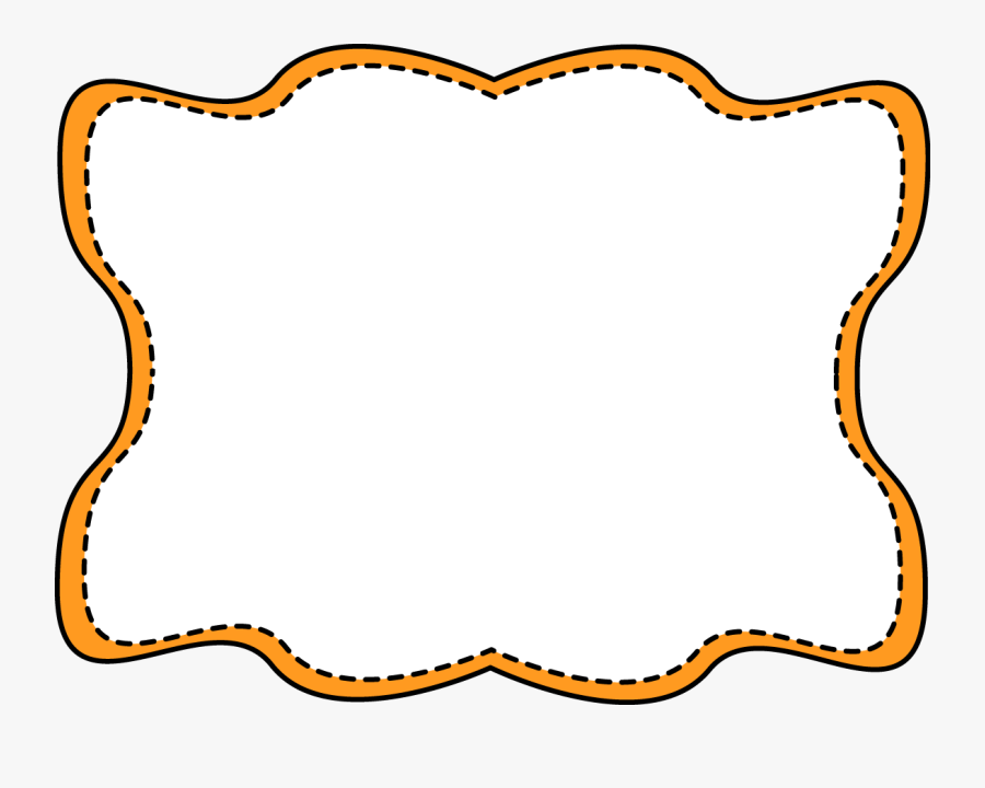 Orange Clipart Picture Frame - Black And Gold Border, Transparent Clipart