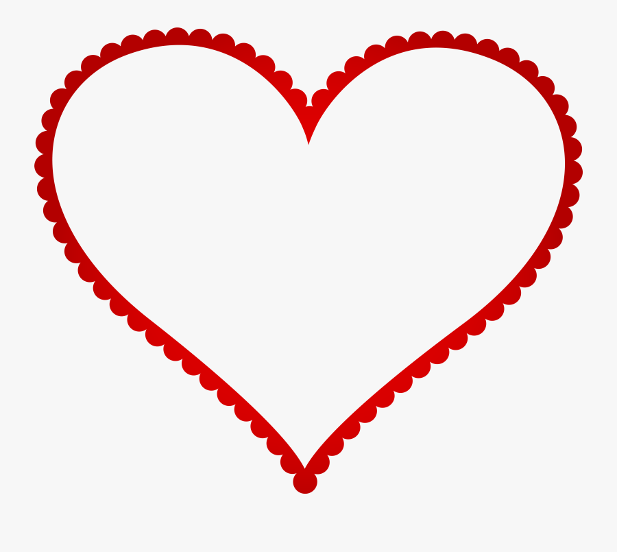 Clipart Heart Border, Transparent Clipart