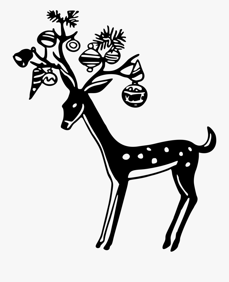 Decorated Reindeer Clip Arts - Clip Art, Transparent Clipart