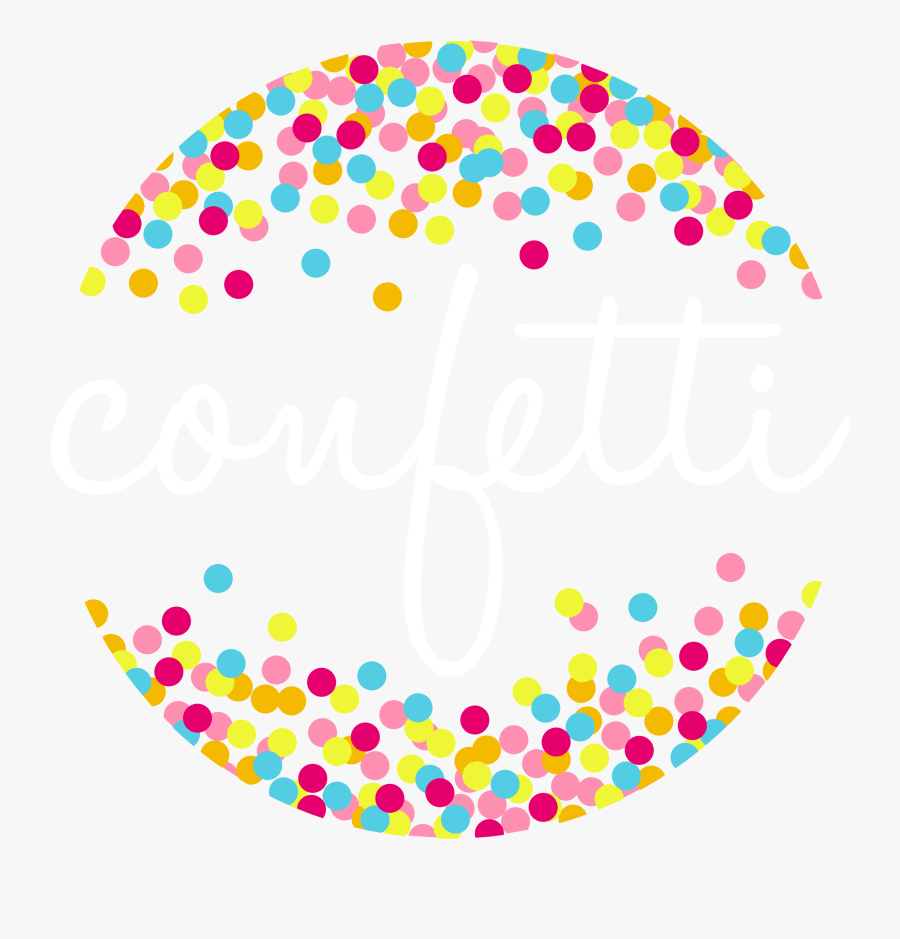 Confetti Paper Serpentine Streamer Clip Art - Polka Dot Border Clipart, Transparent Clipart